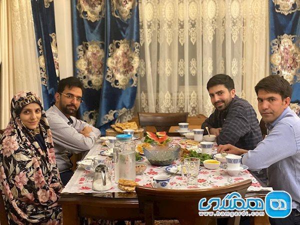 افطاری متفاوت وزیر جوان و همسرش با دو مهمان
