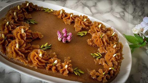 طرز تهیه حلوای اوماج با شیره انگور طرز تهیه حلوای اوماج با شیره انگور